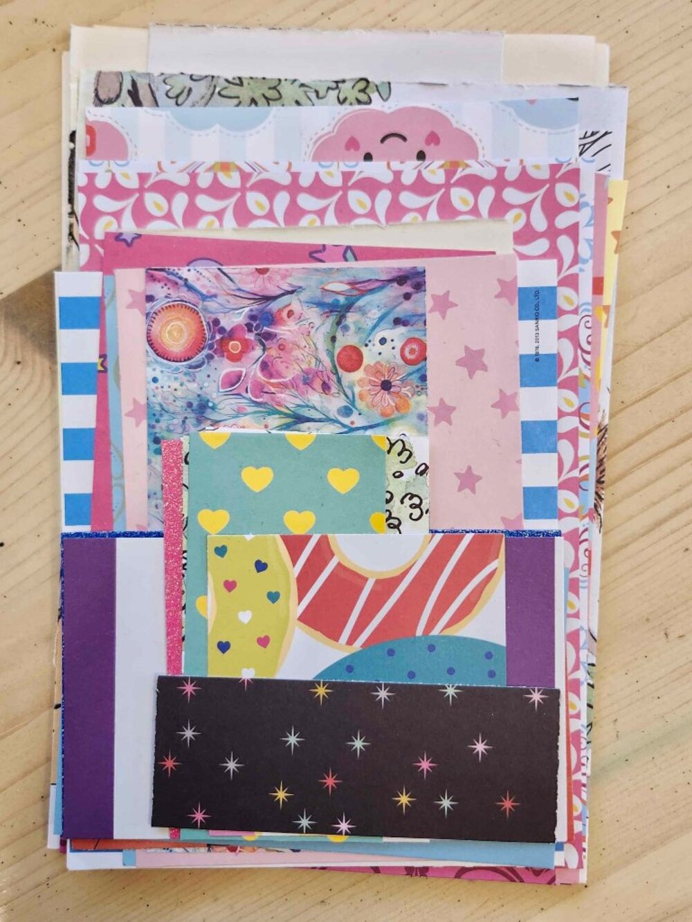Bright & Bold Artisan Paper Pack - 3oz Curated Junk Journal Kit